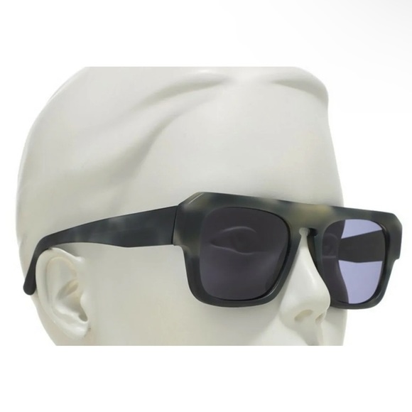 $385 Etro Navigator Sunglasses Matte Havana Gray Thick Frame Gray Lens Italy - Picture 10 of 13
